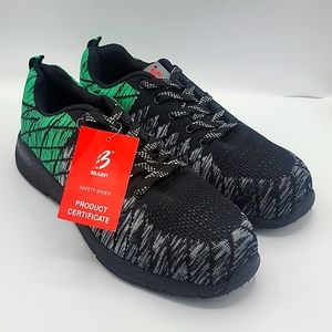 Belilent Men's Sneakers Safety Activewear Running Shoes US Size 11 Black/Green